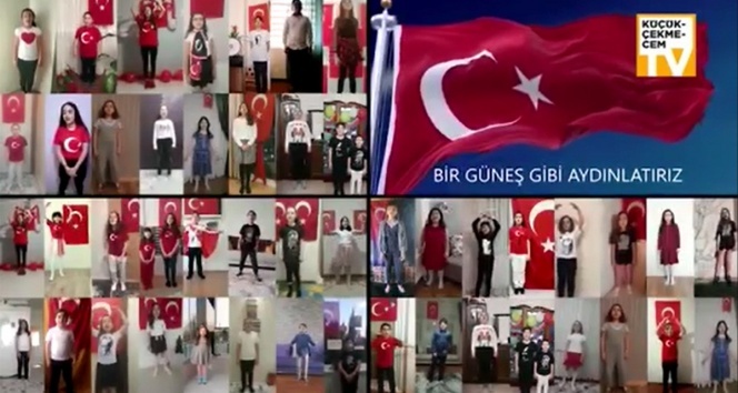 Küçükçekmeceli miniklerden Atatürk çocukları şarkısı
