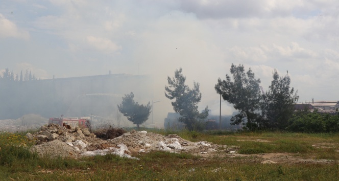 Adana’da kağıt fabrikasında yangın
