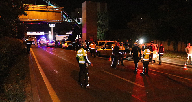 Başkent’te alkollü sürücü polis uygulama noktasına aracıyla daldı: 5’i polis 7 yaralı