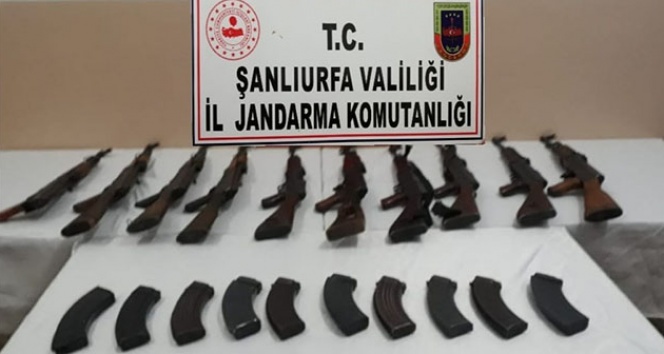 Jandarmanın düzenlediği operasyonda 10 adet uzun namlulu silah ele geçirildi