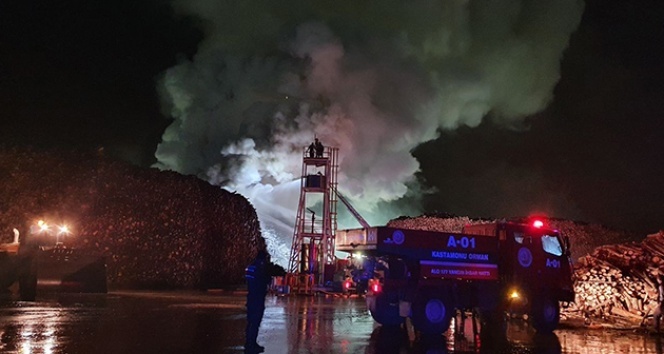 Kastamonu’da entegre fabrikasında yangın